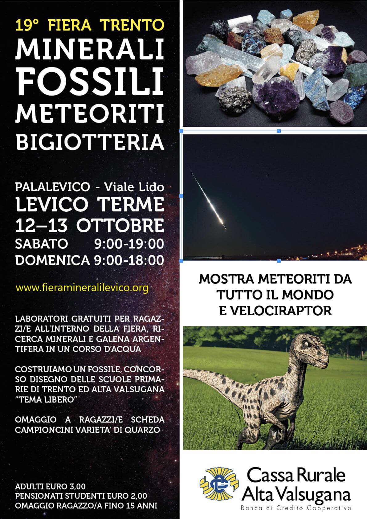 FIERA MINERALI FOSSILI E BIGIOTTERIA -12-13 ottobre 2019